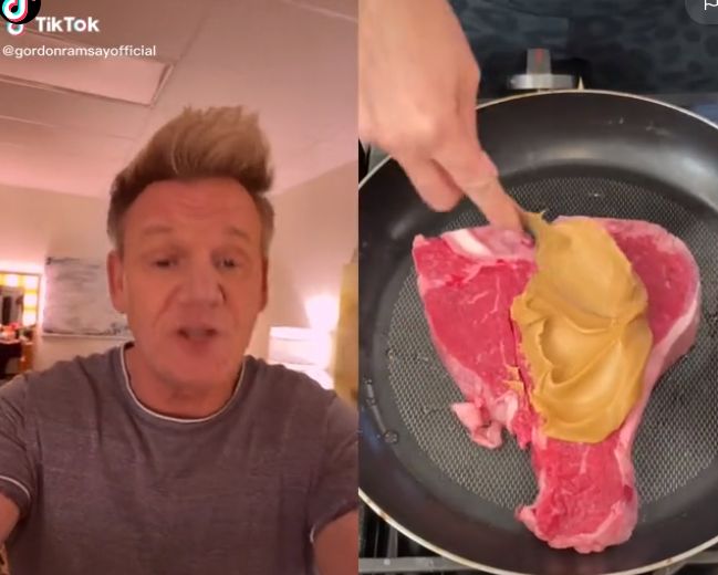 Gordon Ramsay Kesal Lihat Steak Dibalur Selai Kacang