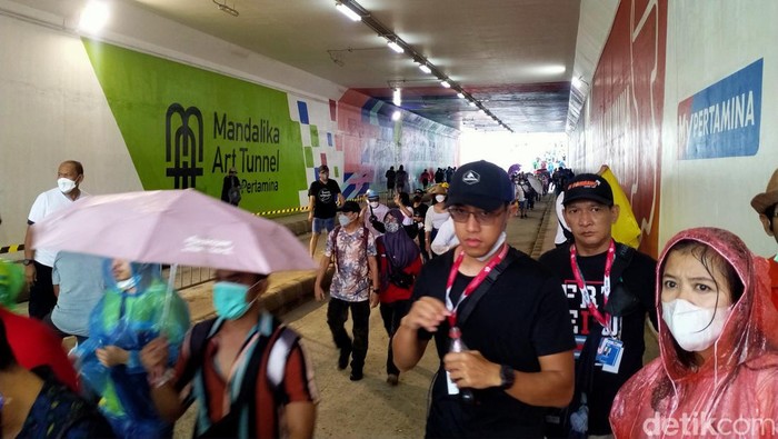 Hujan jelang race motoGP Mandalika