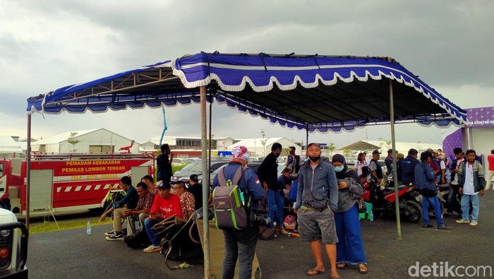 Hujan jelang race motoGP Mandalika