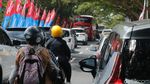 Foto: Jalanan Sekitar Bandara Lombok Menuju Sirkuit Mandalika Macet Pol