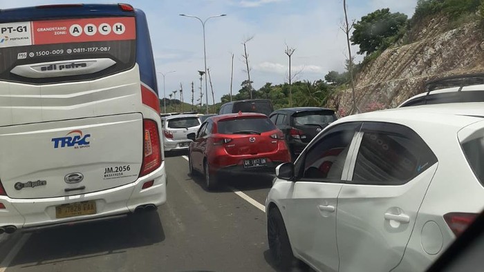 Macet di Mandalika. (Dok. Faruk/detikcom)