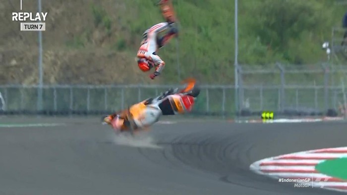 Marc Marquez Ungkap Kondisi Usai Crash di Mandalika, Butuh  Observasi-Pemulihan