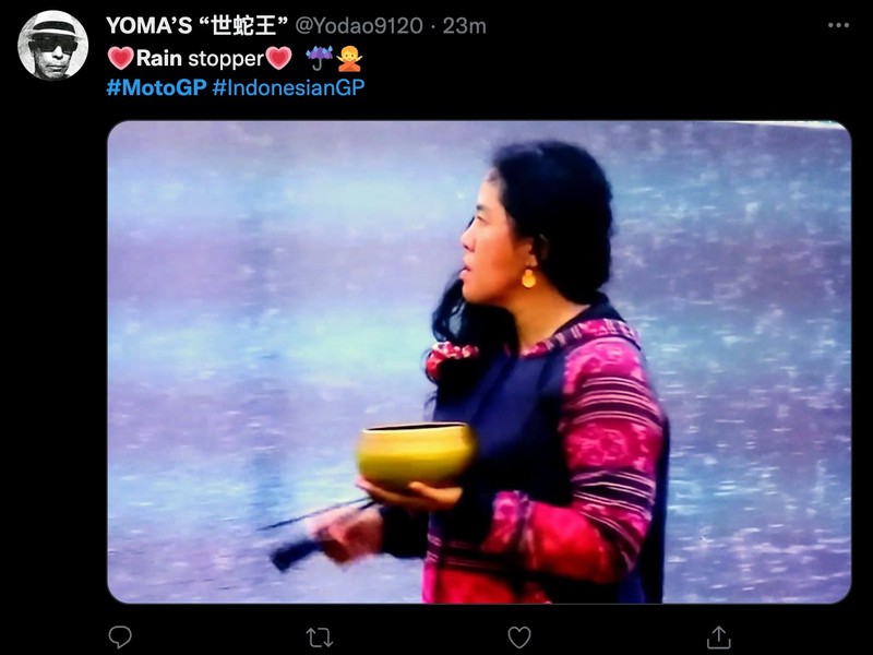 Pawang Hujan MotoGP Mandalika Mendunia