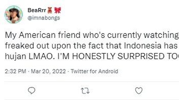 Ketenaran pawang hujan Indonesia hingga menyambangi Amerika. Foto: (Twitter).