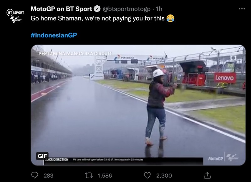 Pawang Hujan MotoGP Mandalika Mendunia