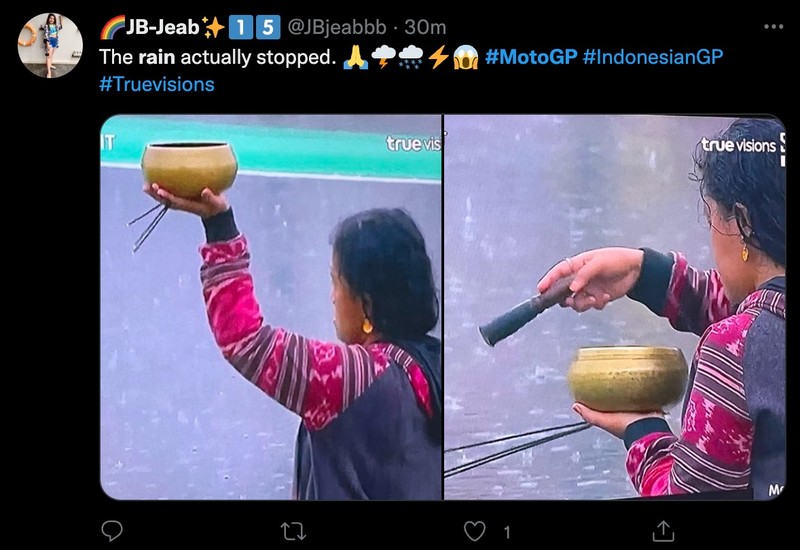 Pawang Hujan MotoGP Mandalika Mendunia