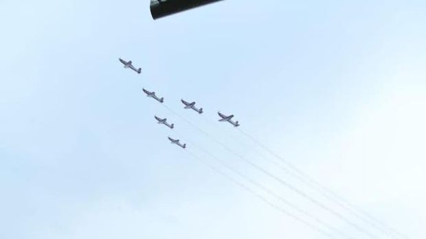 Tim Jupiter TNI AU Atraksi di Langit Mandalika
