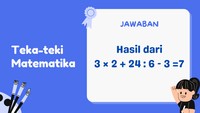 Pembagian harus dilakukan terlebih dahulu, baru bisa dikali dan dikurang.