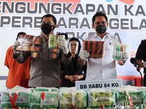 Bareskrim Polri Amankan 84 Kg Sabu