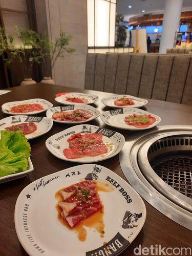 Restoran AYCE Beef Boss di Senayan City.