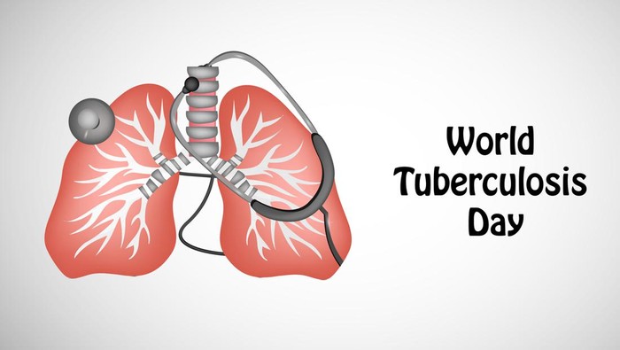 Illustration of Lungs for Tuberculosis Day