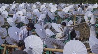 Penguatan identitas payung geulis melalui lomba melukis di SMAN 10 Kota Tasikmalaya itu mendapat apresiasi Sekretaris Daerah Kota Tasikmalaya Ivan Dicksan.