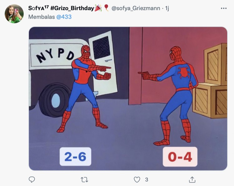 Meme Meme Real Madrid babak belur oleh Barcelona.