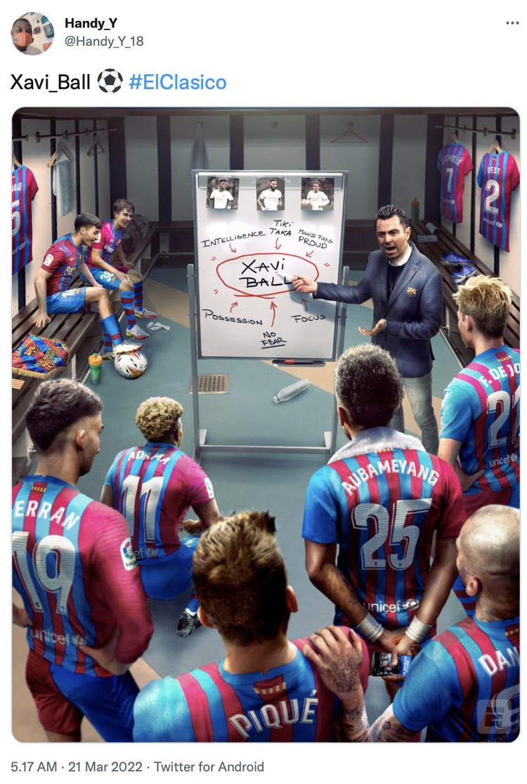 Meme Meme Real Madrid babak belur oleh Barcelona.