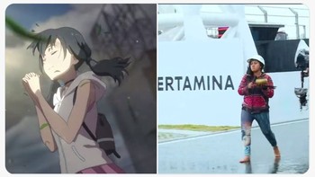 Aksi pawang hujan di MotoGP Mandalika juga jadi momen yang dibuat meme-nya oleh netizen. Foto: Twitter