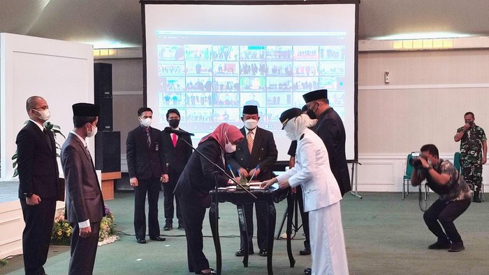 Pelantikan 4 Kepala Dinas baru di Kabupaten Bogor (Rizky-detikcom)