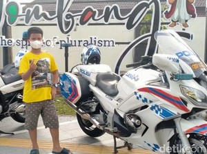 Kini Warga Bisa Mejeng Pakai Moge Polisi, Dapat Hadiah Juga Lho