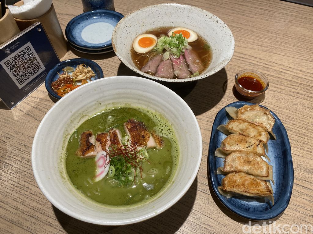 Ramen For The Soul, Restoran Ramen Baru di Jakarta Selatan yang Punya Menu Matcha Ramen Unik. Ada juga Shoyu Beef Ramen dan House Gyoza yang Enak.