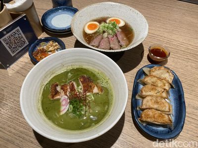 Oishi! Nikmatnya Ramen Kuah Matcha dan Shoyu Ramen Topping Brisket Empuk Juicy