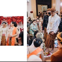 Putri dan Guinandra lalu melakukan balangan gantal atau melempar sirih. Daun sirih yang akan dilempar sudah diikat dengan benang lawe, simbol bahwa keduanya sudah mengikat cinta kasihnya yang suci. (Foto: Dok. Morden)