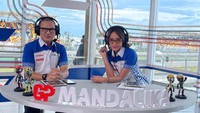 Ia pun turut datang ke Mandalika untuk melaporkan pagelaran balap tersebut. Dok. Instagram