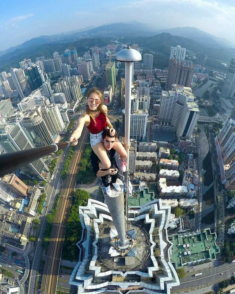 Foto ekstrim di ketinggian