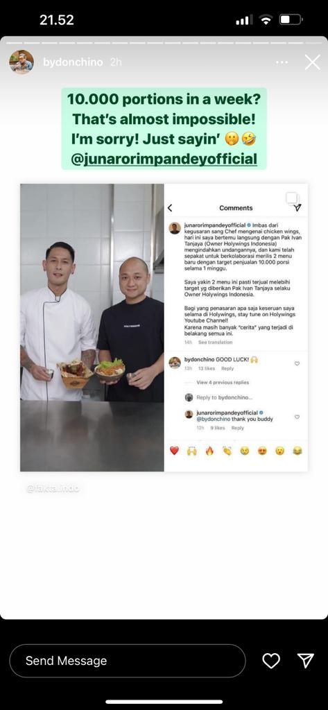 Chef Juna vs Chef Davin Holywings
