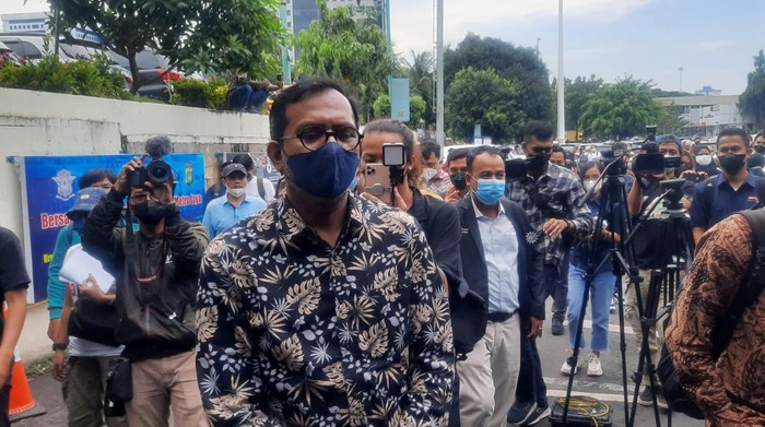 Haris Azhar di Polda Metro Jaya