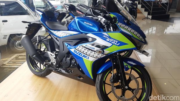 Motor Suzuki edisi livery Mandalika