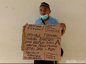 Istri Idap Kanker, Suami di Manado Cari Pendonor Darah Pakai Kardus