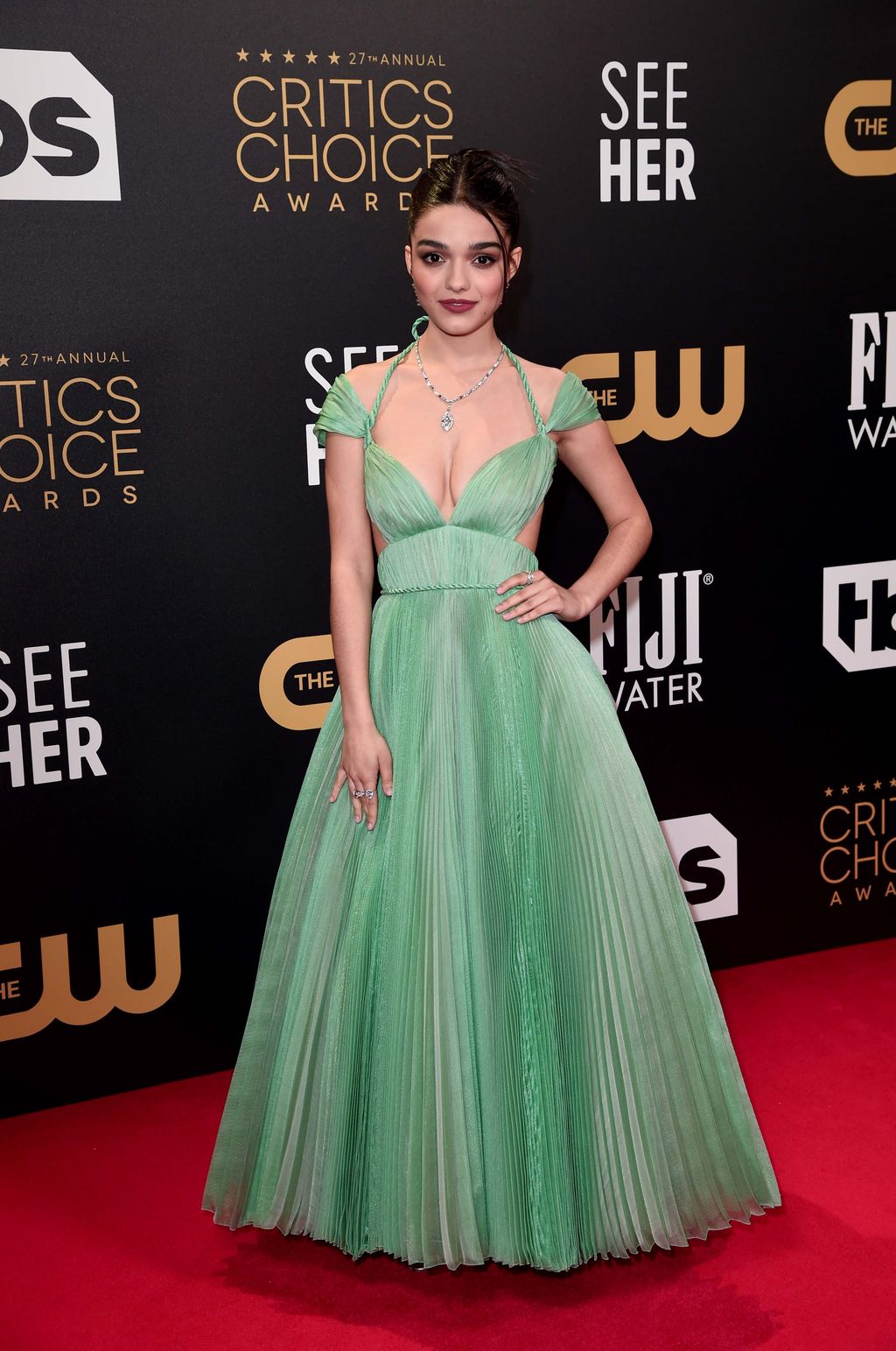 LONDON, UNITED KINGDOM - MARCH 13: Rachel Zegler attends the 27th Annual Critics Choice Awards at The Savoy on March 13, 2022 in London, United Kingdom. (Photo by Eamonn M. McCormack/Getty Images for Critics Choice Association)