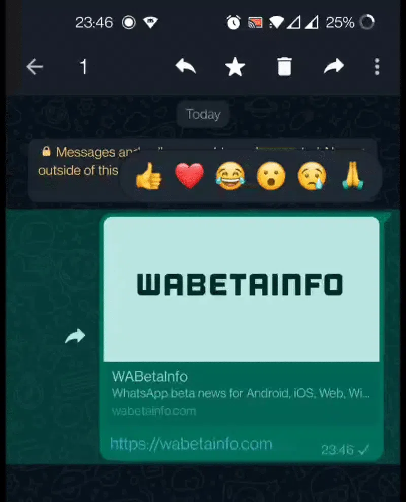 Fitur Reaksi Emoji di WhatsApp