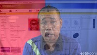 Petugas Disdukcapil melakukan perekaman e-KTP kepada Warga Binaan Sosial di Panti Sosial Bina Laras Harapan Sentosa 2 Budi Murni, Cipayung, Jakarta, Kamis (24/3/2022).