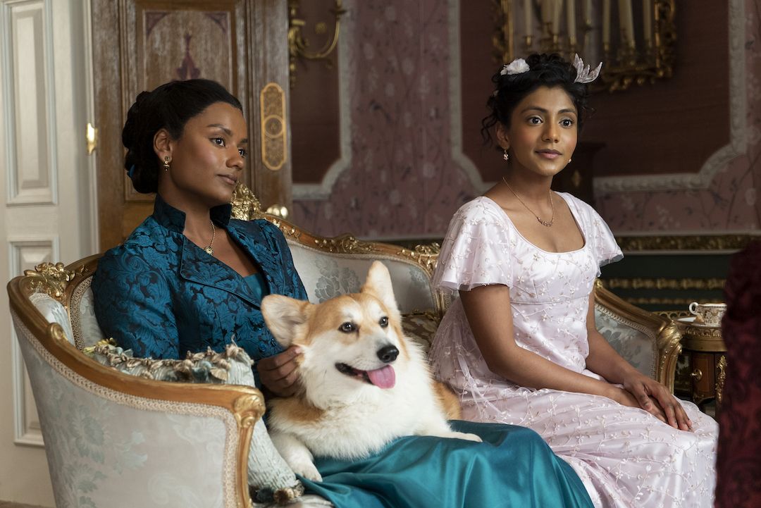Bridgerton. Golda Rosheuvel as Queen Charlotte in episode 202 of Bridgerton. Cr. Liam Daniel/Netflix © 2022