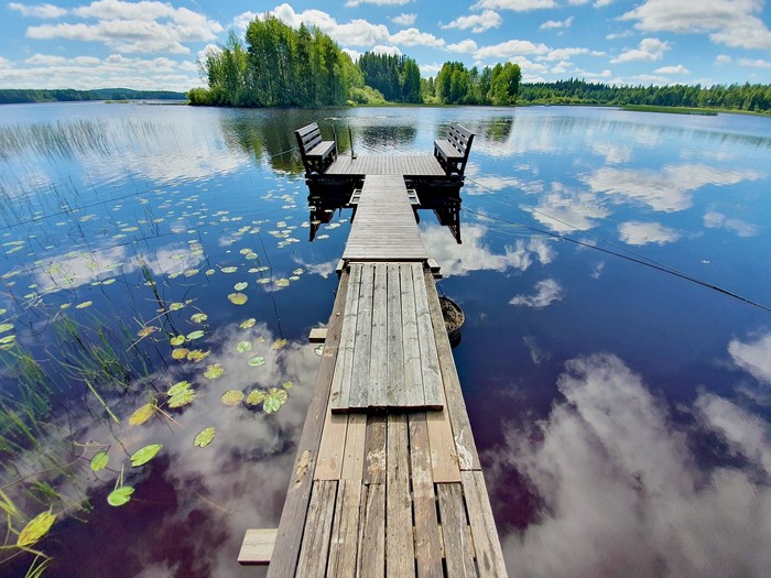Danau di Karstula, Finlandia.