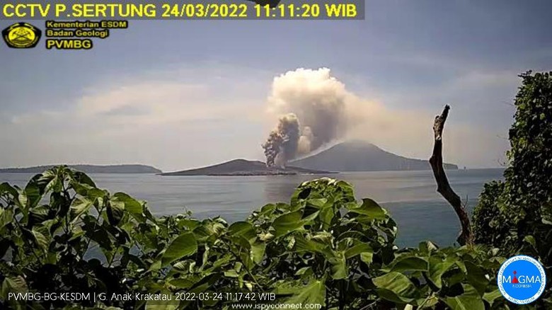 Gunung Anak Krakatau 2 erupsi hari ini