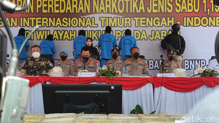 Kapolri Ekspose Kasus Sabu Satu Ton Pangandaran