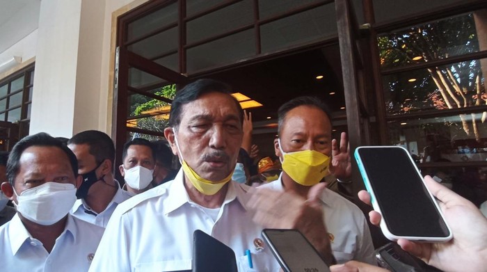Ketua Penyelenggara Acara Presidensi G20 Indonesia Luhut Binsar Pandjaitan. (Sui Suadnyana/detikcom)
