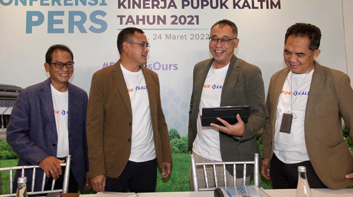 PT Pupuk Kalimantan Timur (PKT) paparkan kinerjang sepanjang tahun 2021. PKT berhasil mencatatkan laba setelah pajak sebesar Rp 6,17 triliun sepanjang 2021.