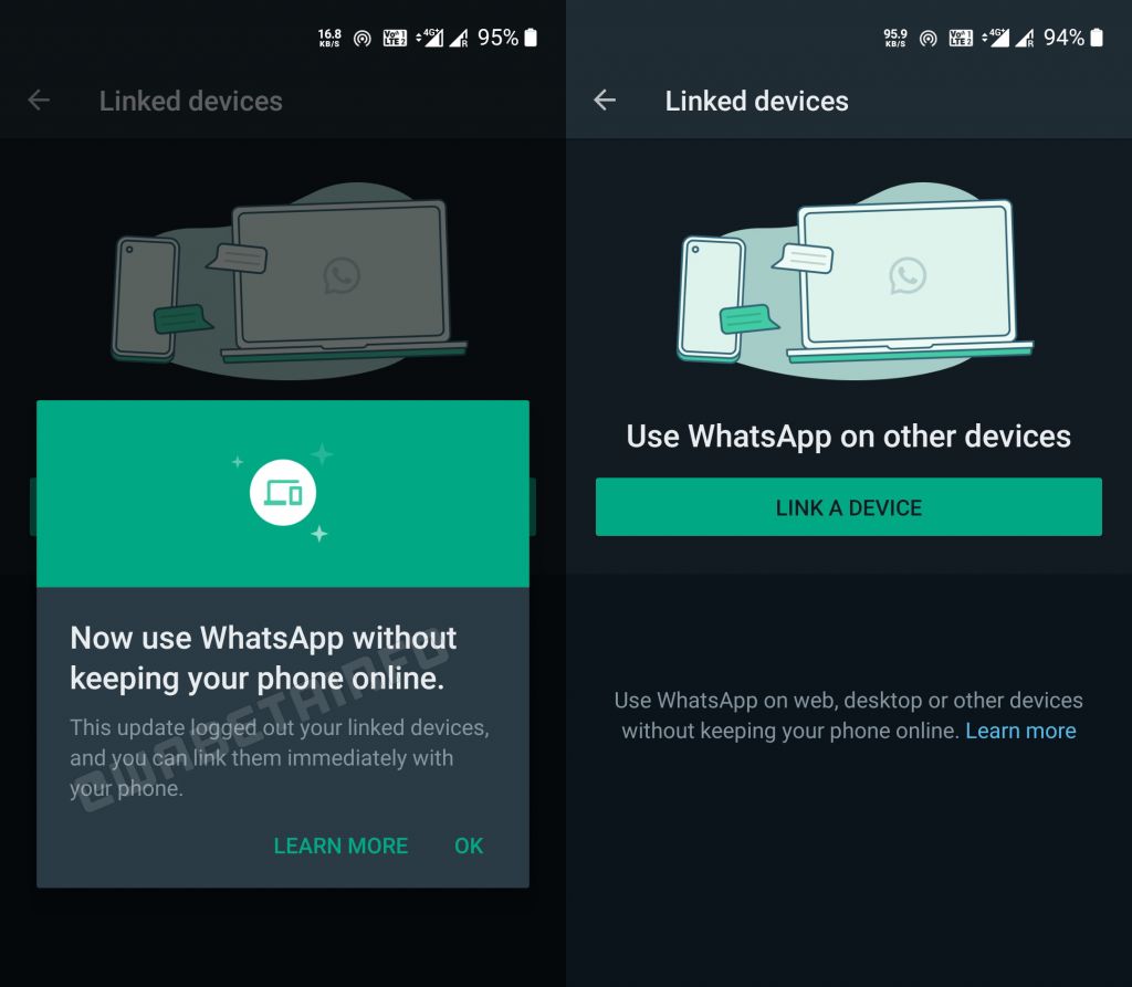 Soporte multidispositivo de WhatsApp habilitado para todos los usuarios