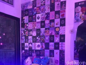 Omo! Kafe Serba Ungu di Blitar Bertema BTS, Army Merapat Yuk
