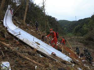 132 Korban Jatuhnya Pesawat Boeing 737-800 China Dinyatakan Tewas