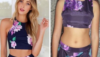 Ukuran, motif, model pakaian hingga warna yang jauh berbeda dari iklannya. Foto: Brightside