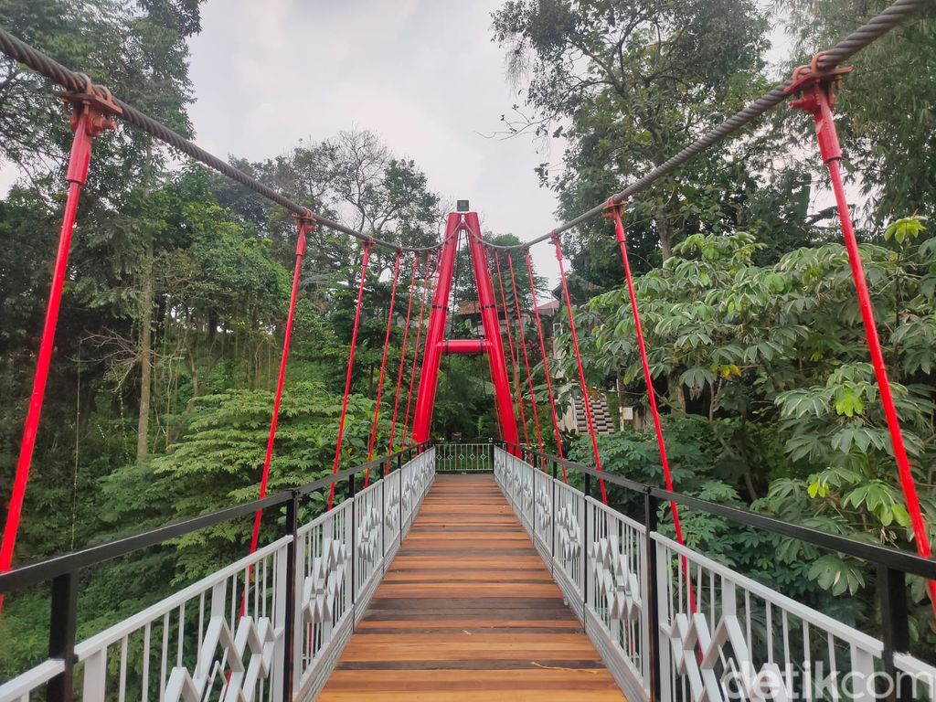 Jembatan Wiratman Karkasa, Srengseng Sawah, Jagakarsa, Jaksel, 25 Maret 2022. (Mulia Budi/detikcom)