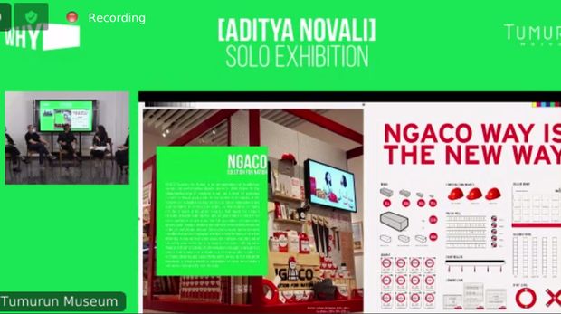 Jumpa Pers Pameran Tunggal Aditya Novali Berjudul WHY