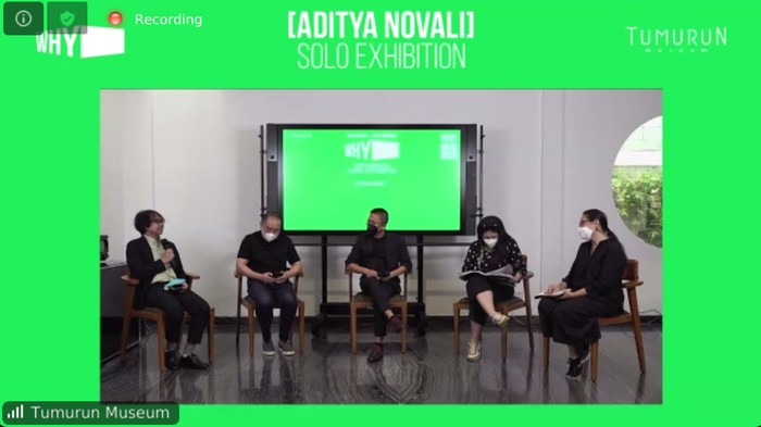 Jumpa Pers Pameran Tunggal Aditya Novali Berjudul WHY