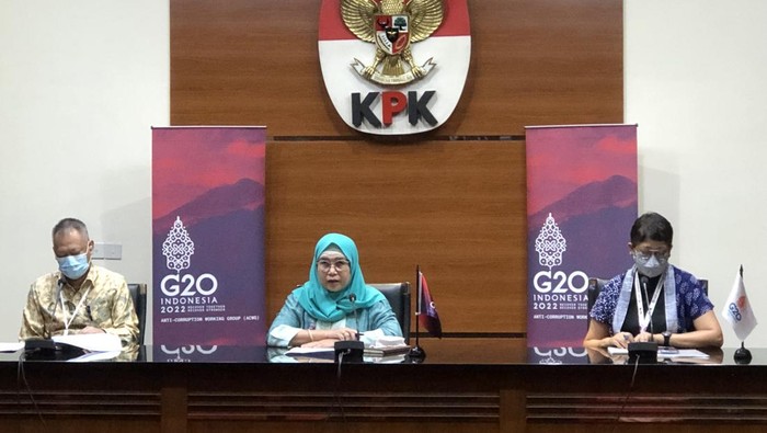 Konpers persiapan pertemuan pertama G20 Anti-Corruption Working Group (ACWG) 2022 di KPK