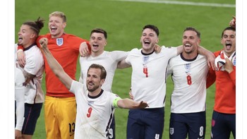 Inggris pun bisa senang karena salah satu pesaing berat sudah hilang. Foto: Twitter
