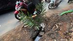 Proyek Galian Kabel Tinggalkan Masalah di Jalan Gatsu