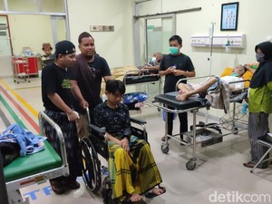 4 Santri Ciamis Terluka Akibat Jembatan Gantung Putus